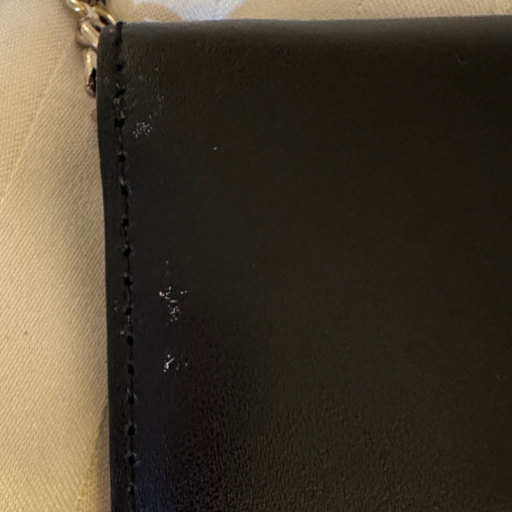 Kate Spade Black Leather Keychain Wallet cardholder - Picture 4 of 11